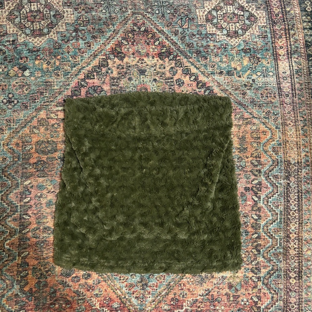 Y2k Green Fuzzy Skirt